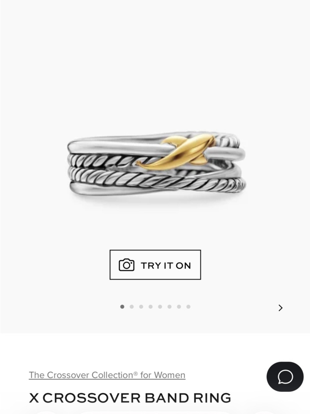 David Yurman crossover ring